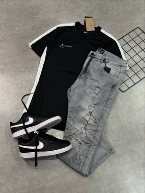 Kit Completo NK Academy com Jeans, Camisa e Tênis