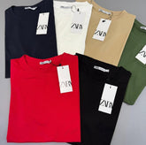 Kit 6 Camisetas Básicas Zara