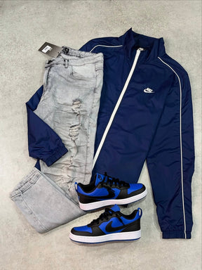 Kit Completo NK Woven com Jaqueta, Jeans e Tênis