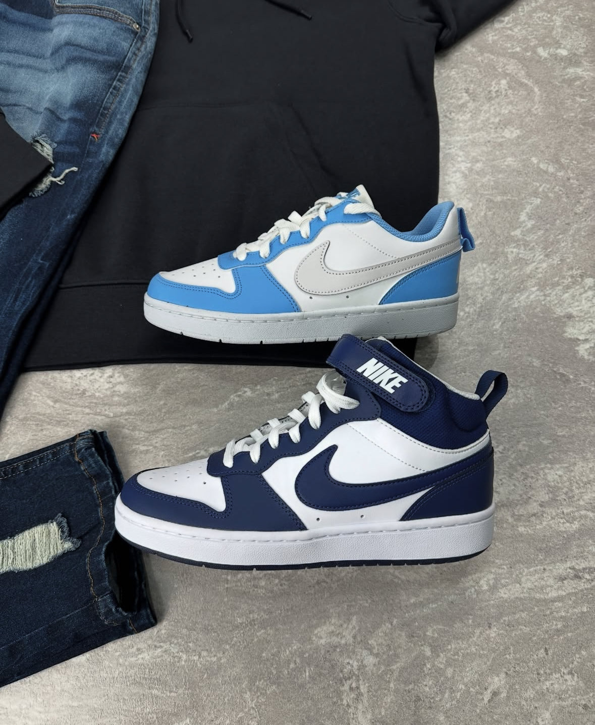 Kit Completo NK Club com 2 Borough, 2 Tênis, Jeans e Jaqueta