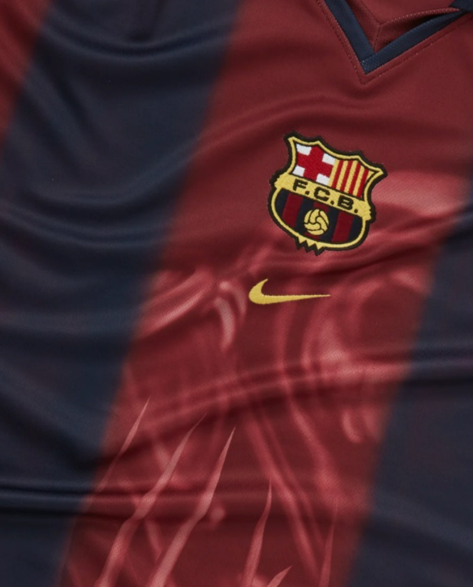 Travis Scott x NK Camiseta FC Barcelona Retro 2000/01 Home Skeleton
