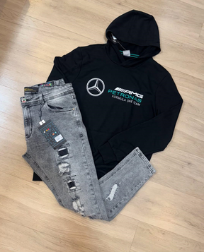 Kit Completo Mercedes AMG com Jeans Jogador