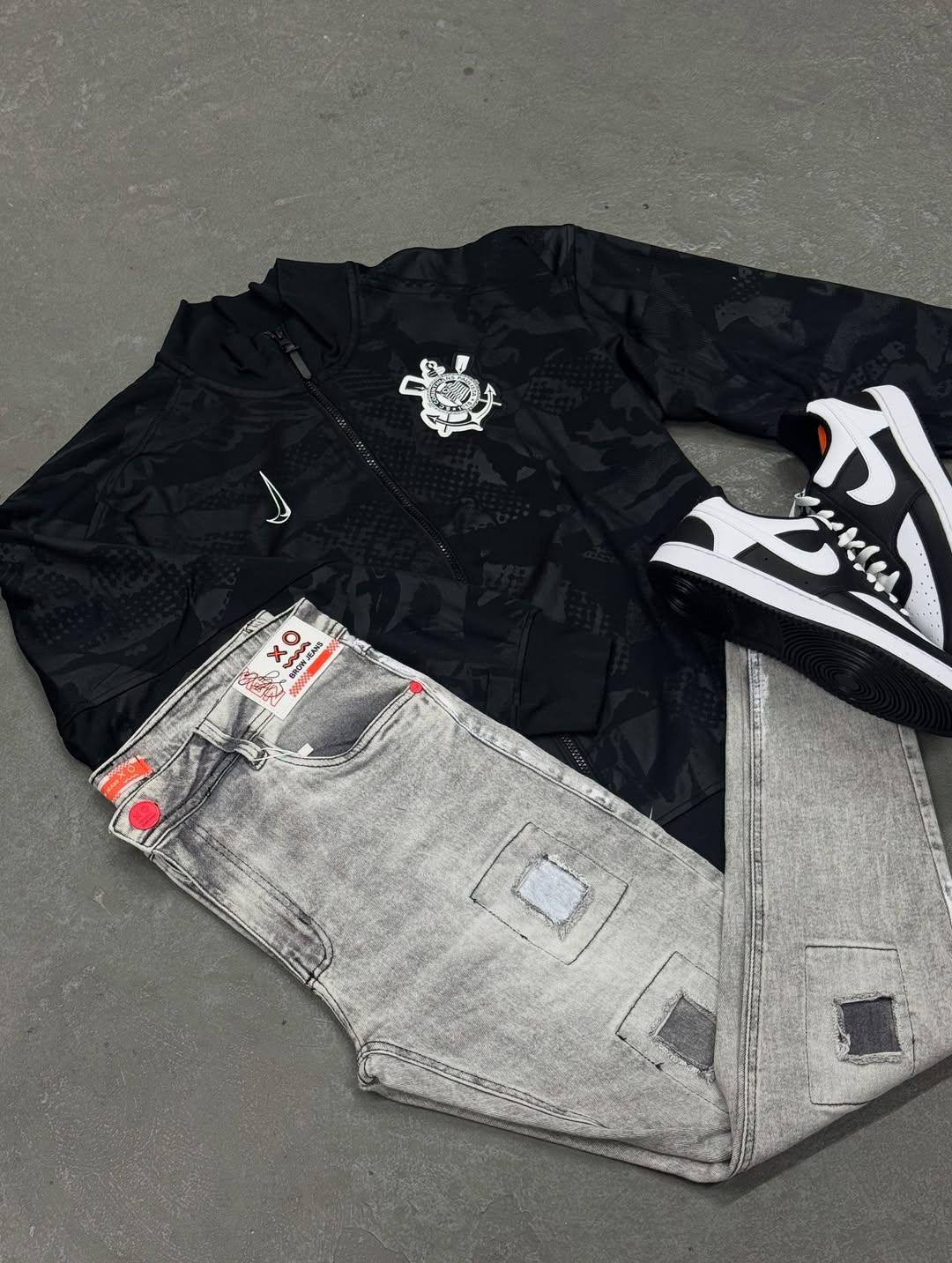 Kit Completo NK Corinthians com Jeans e Court Vision