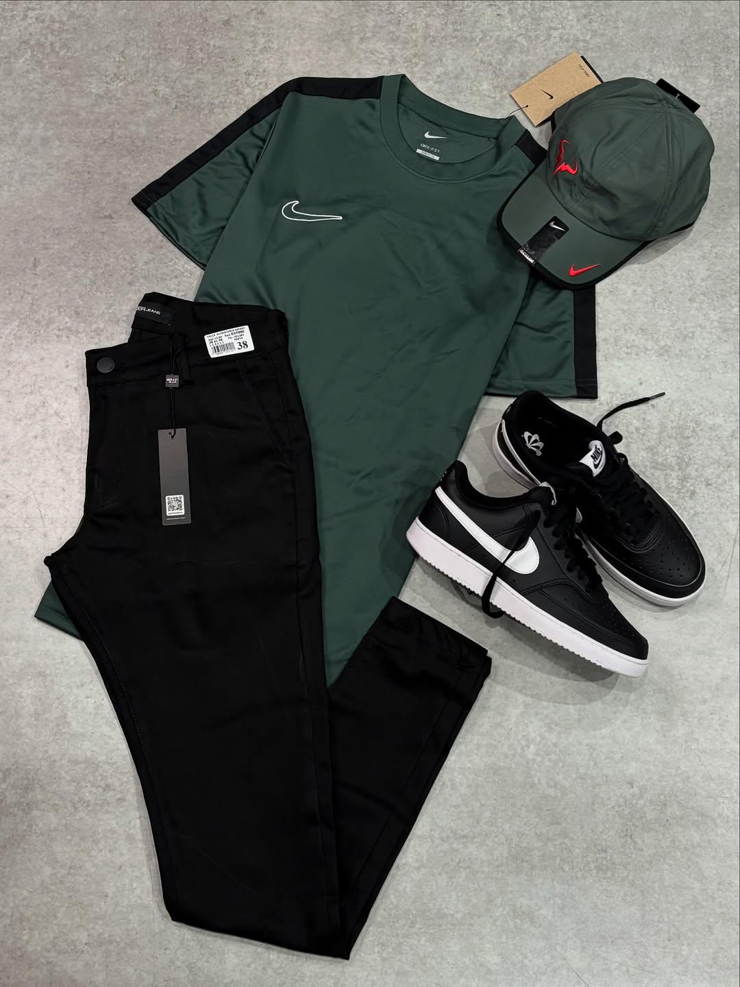 Kit Completo NK Academy com Boné Nadal, Jeans e Court Vision